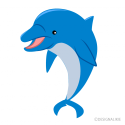 Greeting Dolphin Clipart Free Picture｜Illustoon