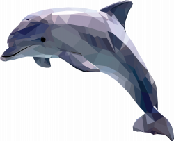 Polygonal, geometric animal, dolphin by Camilla Dahl Hansen | Quilts ...