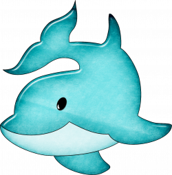 Common bottlenose dolphin Cartoon Blue - Cartoon Blue Dolphin 1389 ...