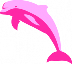 Pink Dolphin clip art - vector clip art online, royalty free ...