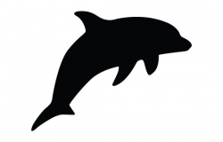 silhouette of a dolphin - Clip Art Library