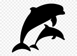 Dolphin Silhouette Dolphin Silhouette - Dolphin Christmas ...