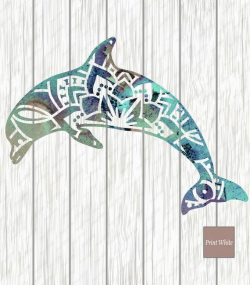 Watercolor Dolphin Clipart Summer Sublimation Design ...