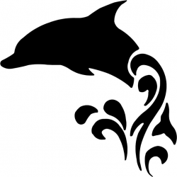 Tribal Dolphin Tattoo Design | Cricut/Cameo | Clipart ...
