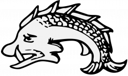 Dolphin - Traceable Heraldic Art