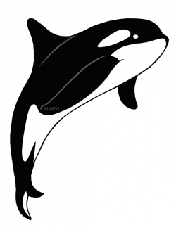 United States Clip Art by Phillip Martin, State Marine Mammal - Orca ...