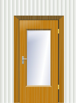 Door with cristal and wall Icons PNG - Free PNG and Icons Downloads
