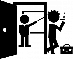 Student Smoking At Class Door Svg Png Icon Free Download (#35996 ...