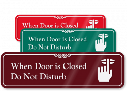 Do Not Disturb Signs - Do Not Disturb Slider signs