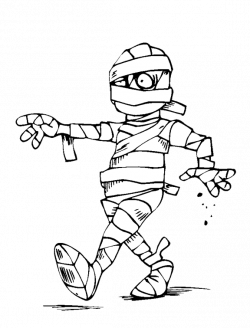 NEW! Mummy Coloring Page | Kids Fun | Pinterest | Halloween coloring ...