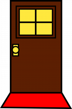 Simple Brown Door Design Free clipart free image