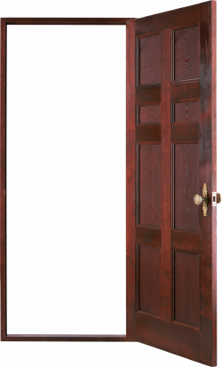 Door PNG images, wood door PNG, open door PNG