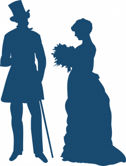Old-fashioned couple by @Moini, Silhouettes of a woman holding a ...