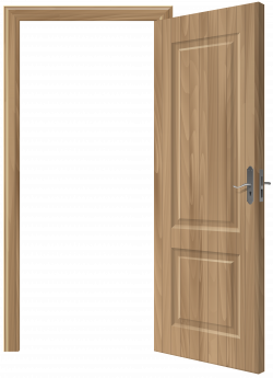 Open Wooden Door PNG Clip Art - Best WEB Clipart