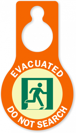 Evacuated Door Hangers - Blank Door Hangers