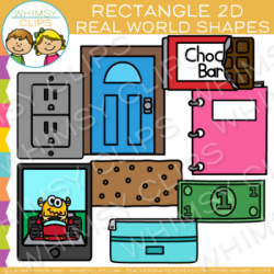 Rectangle Real Life Objects 2D Shapes Clip Art by Whimsy ...