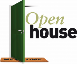 Door clipart open house - Pencil and in color door clipart open house