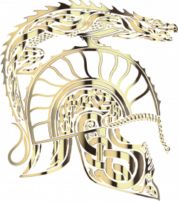 Clipart - Children Of Hurin Dragon Helm Brass No Background