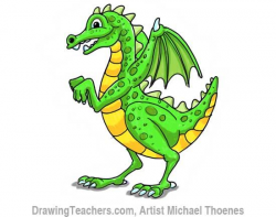 CUTE KID DRAGON! How to Draw a Dragon for Kids Step by Step ...