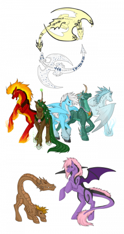 Dragon/Dragon-Tail Pony Species - Info by PonyAdoptsShared on DeviantArt