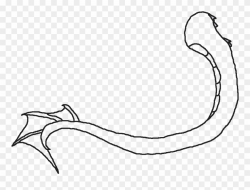 Free Download Best Mermaid Tail - Outline Of A Dragons Tail ...