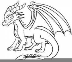 Simple Black Dragon Clipart Image | templates in 2019 | Easy ...