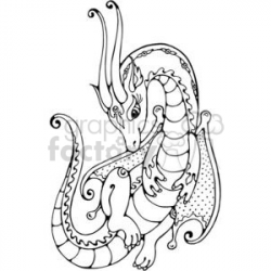 female dragon clipart. Royalty-free clipart # 380177