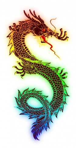Public Domain Clip Art Image | Rainbow dragon | ID: 13526089815562 ...
