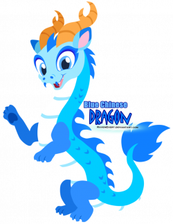 Blue Chinese Dragon - Happy Pets by RavenEvert on DeviantArt