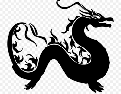 Chinese Dragon clipart - Dragon, Illustration, Silhouette ...