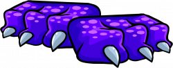 Purple Dragon Feet | Club Penguin Wiki | FANDOM powered by Wikia