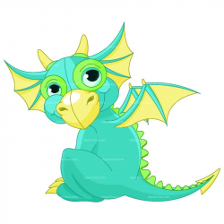 cute dragon - CLIPART BABY DRAGON | Royalty free vector ...