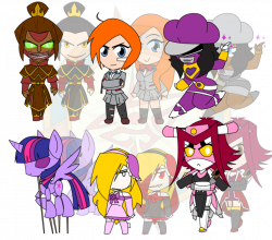 Assorted Chibis - Tough and Scary by Dragon-FangX on DeviantArt