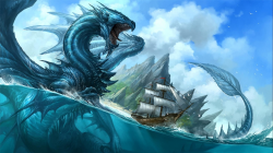 Realistic water dragon clipart - ClipartFest | DRAGONS OF ...