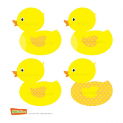 Rubber Duckie Ducky Duckling Yellow Ducks Baby Ducks Clipart ...
