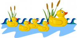 Rubber Duck Family Swimming Clip Art at Clker.com - vector ...
