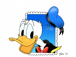 Donald Duck coming out of a stamp by MagicalMerlinGirl.deviantart ...