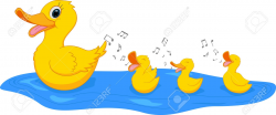Duck And Ducklings Clipart | Free download best Duck And ...