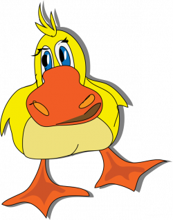 Duckling clipart duck face - Pencil and in color duckling clipart ...