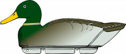 Clipart - duck decoy -side view