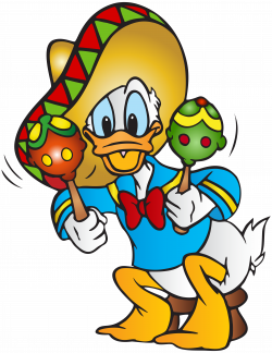 Donald Duck Mexican Free PNG Clip Art Image | Gallery Yopriceville ...