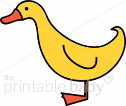 Yellow Duck Clipart | Bird Clipart