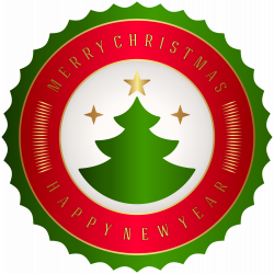 Merry Christmas Badge PNG Clip Art | Gallery Yopriceville - High ...