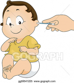 Vector Illustration - Ear cleaning. EPS Clipart gg59541225 ...
