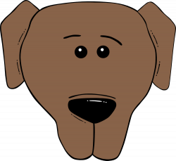 OnlineLabels Clip Art - Dog Face Cartoon - World Label