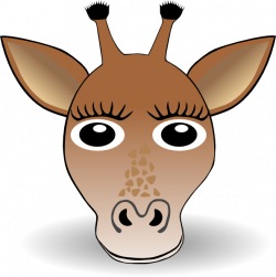 Giraffe Face Clip Art at Clker.com - vector clip art online, royalty ...