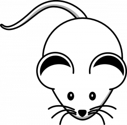 White Mouse Black Ears Clip Art at Clker.com - vector clip art ...