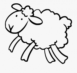 Ears Clipart Sheep - Clip Art Black And White Sheep #957405 ...