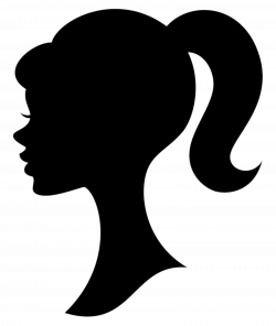 Silhouette Of Girl With Ponytail at GetDrawings.com | Free for ...