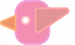 Clipart - Abstract cute simple cartoon bird